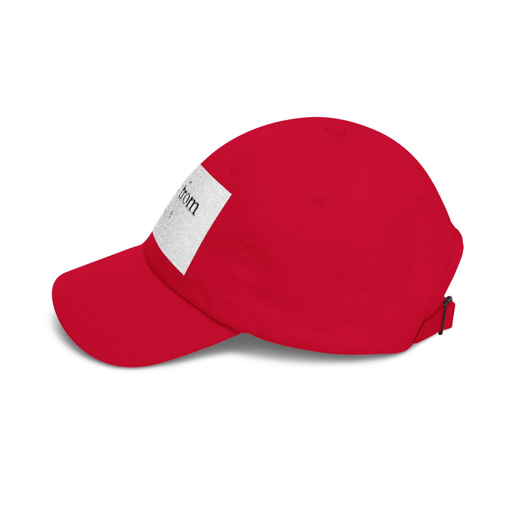 Dad Cap — "View From Above" Minimal Patch Baseball Hat