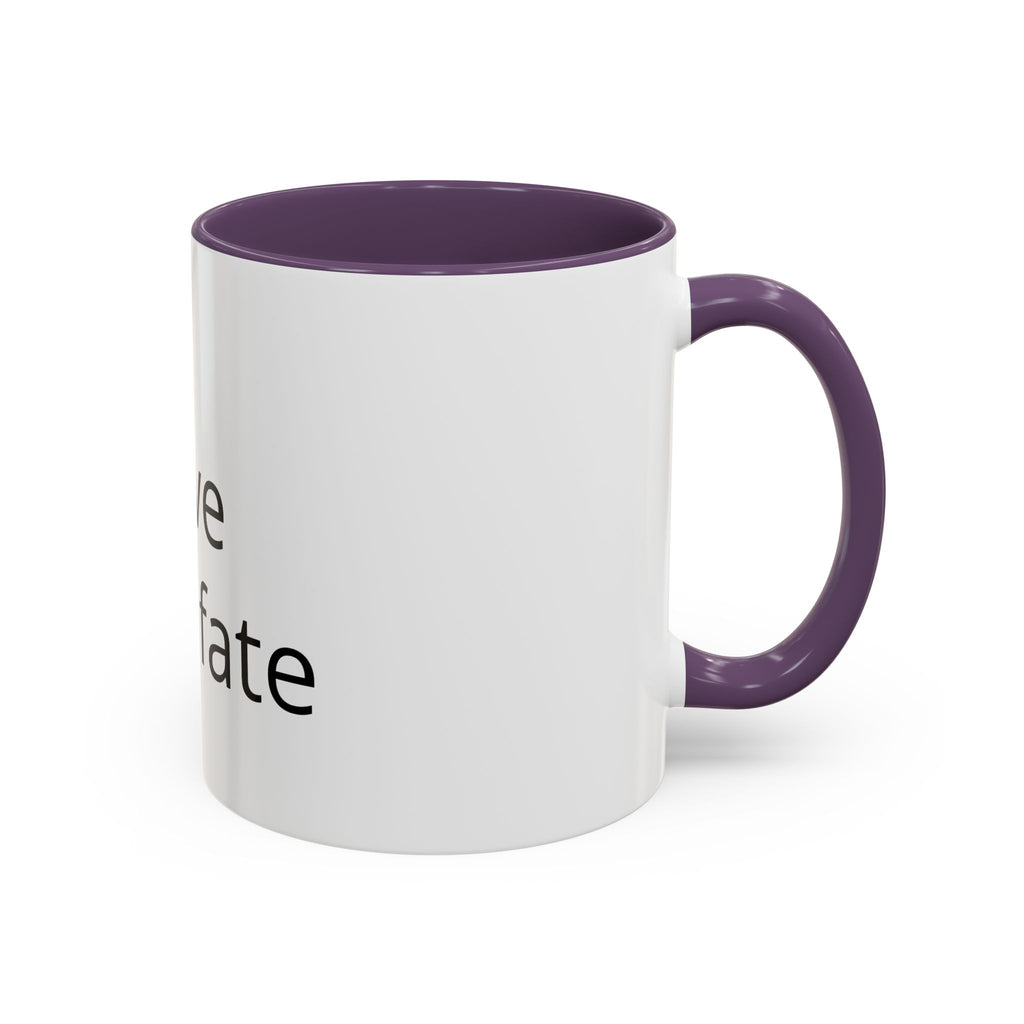 Accent Coffee Mug — "Love Your Fate" Inspirational Ceramic Mug (11/15 oz)