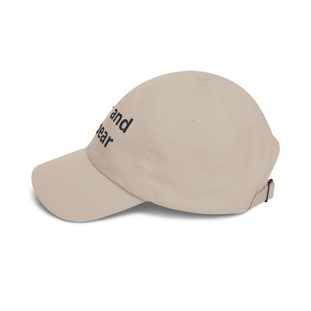 Dad Cap — "Bear and Forbear" Embroidered Cotton Hat