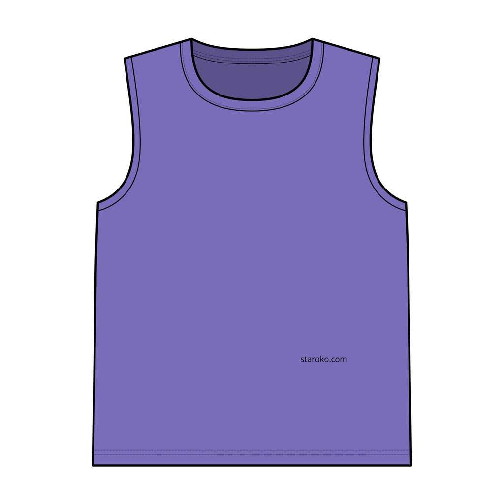 Garment-Dyed Tank Top — Vintage Washed Sleeveless Tee