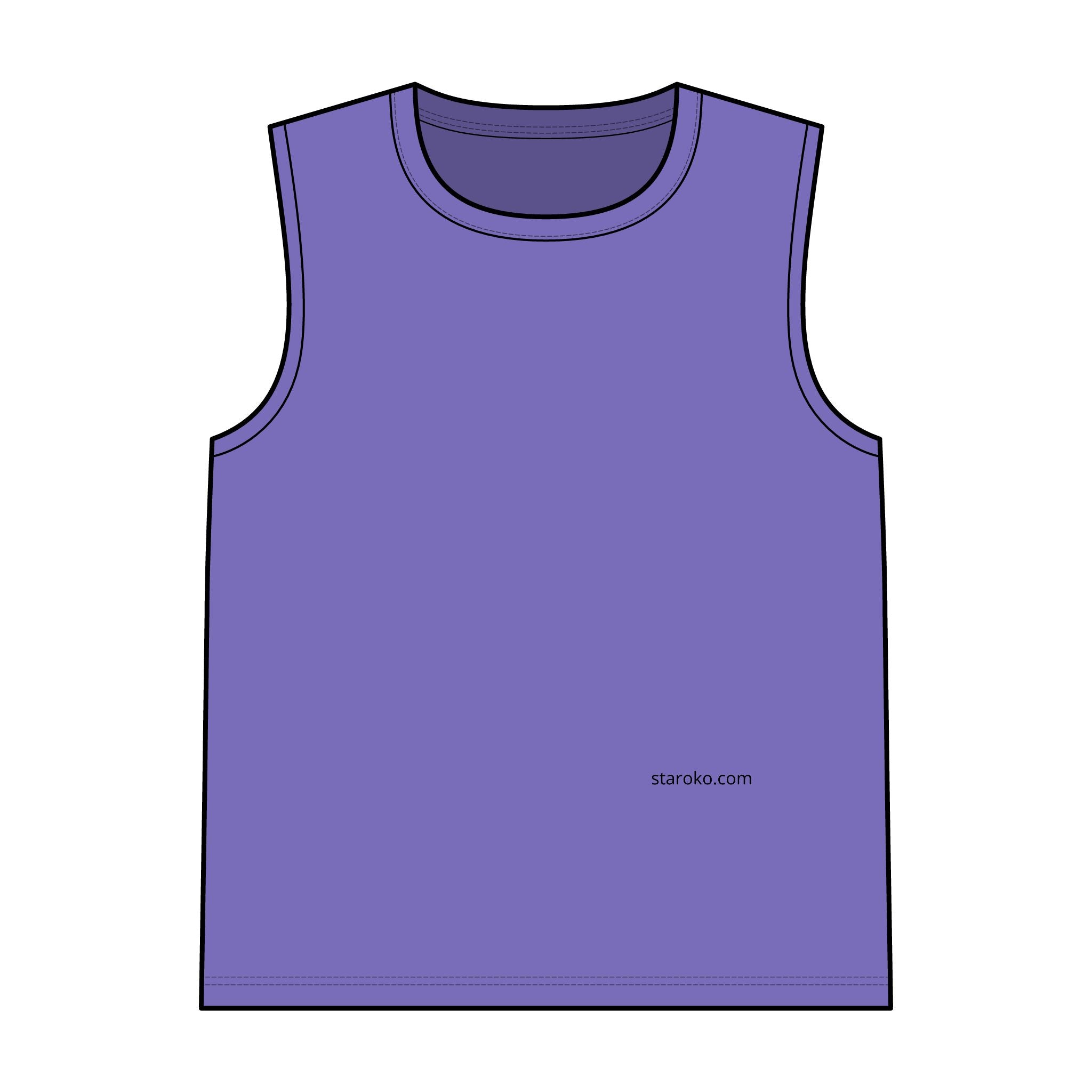 Garment-Dyed Tank Top — Vintage Washed Sleeveless Tee