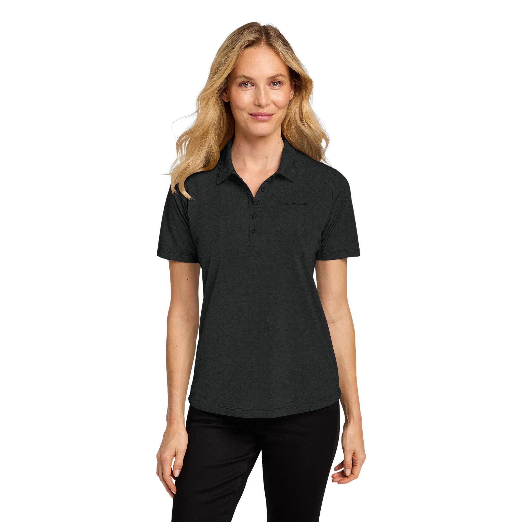 Ladies Fine Pique Blend Polo — Women's Classic Short‑Sleeve Work & Golf Shirt