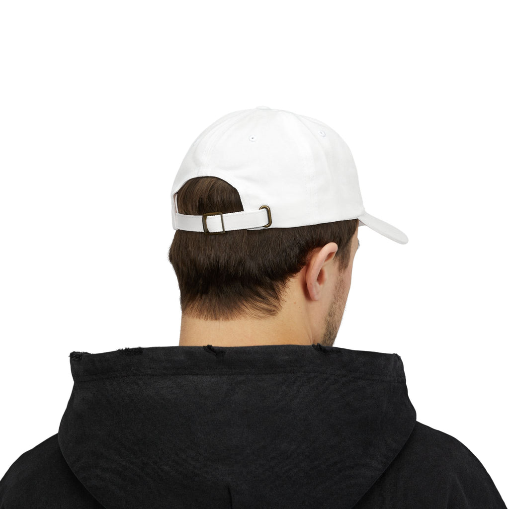 Love Your Fate Dad Cap – Minimal Embroidered White Baseball Hat