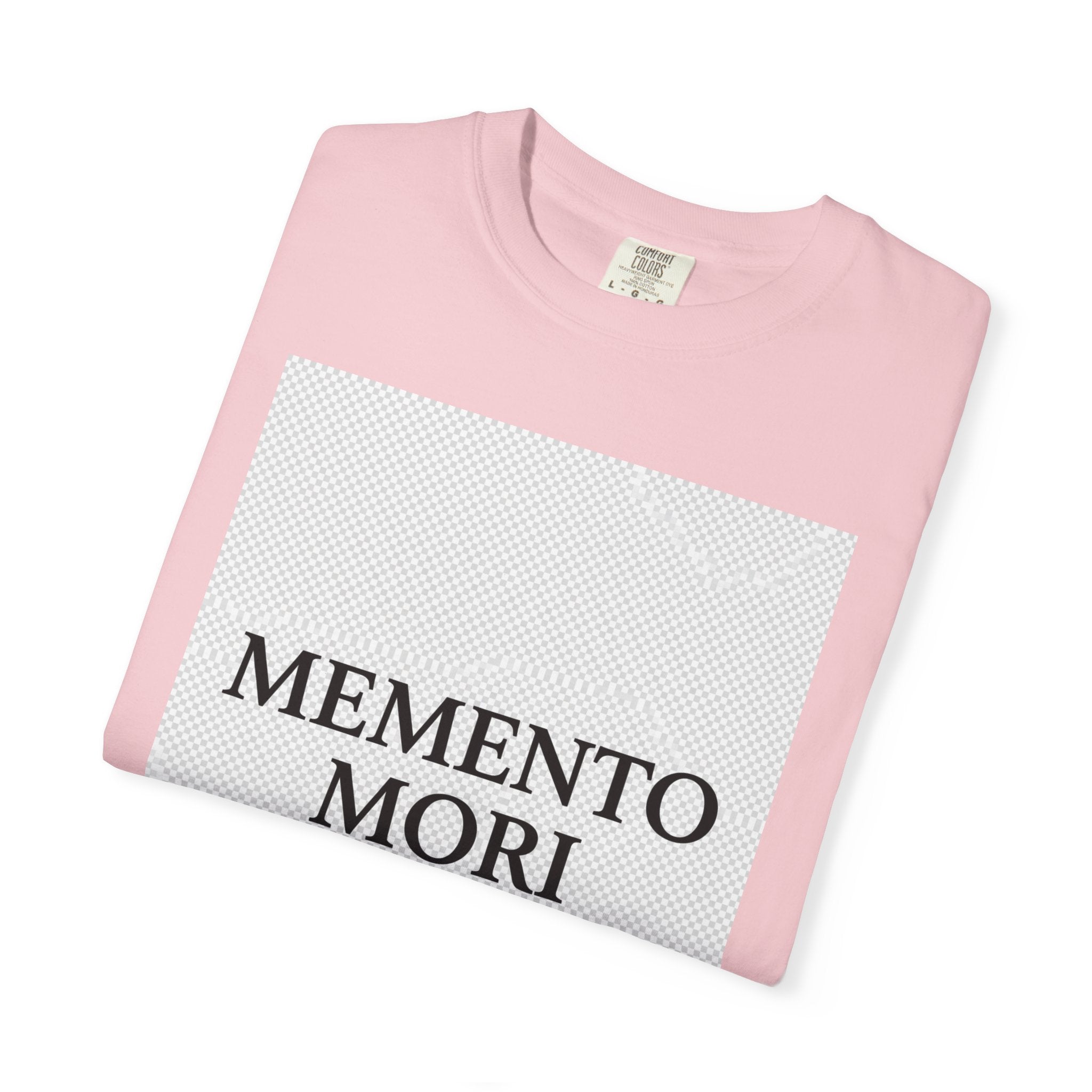Memento Mori T-Shirt — Minimalist Hourglass Graphic Tee