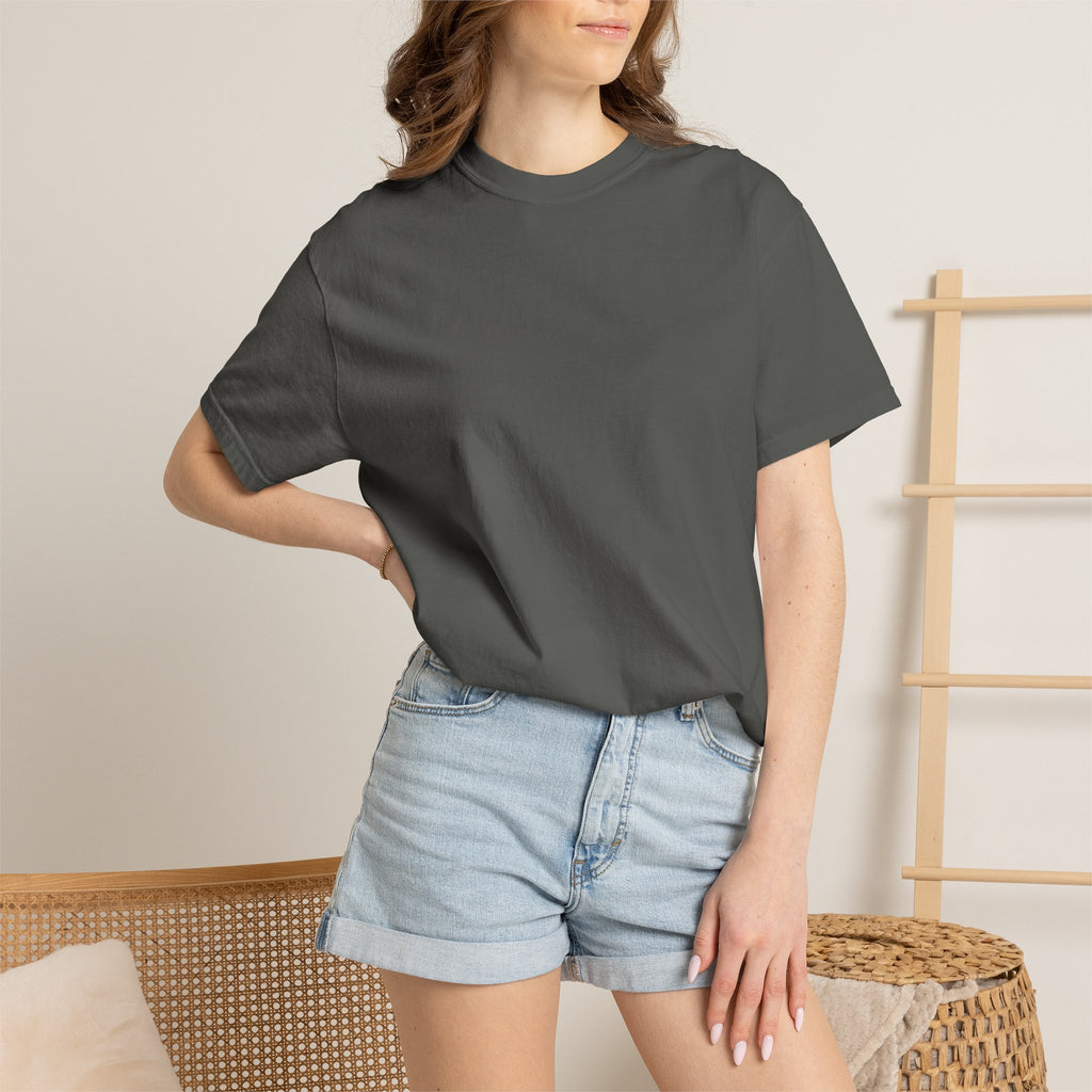 Classic Blank Garment-Dyed T-Shirt — Minimal Crew Tee