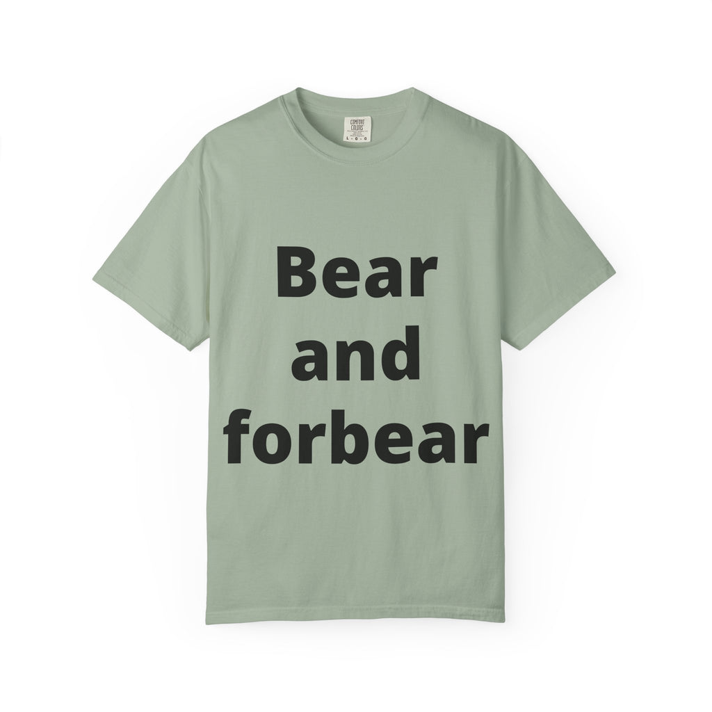 Bear and Forbear T-Shirt — Funny Wordplay Tee