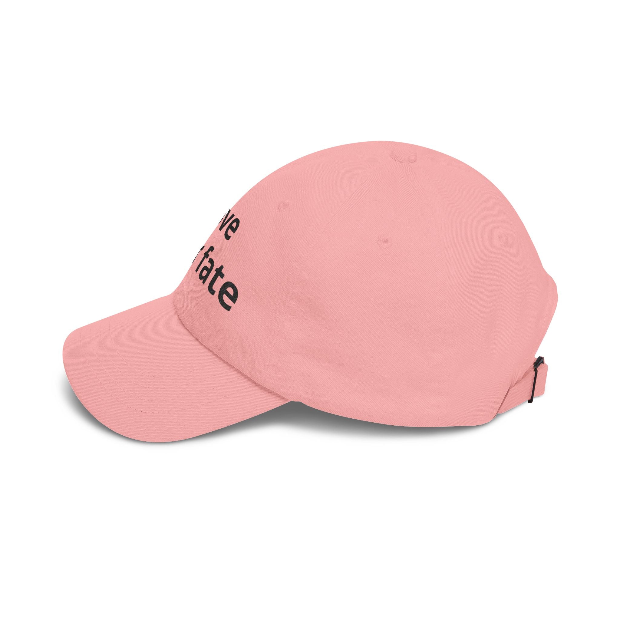Love Your Fate Dad Cap – Minimal Embroidered White Baseball Hat