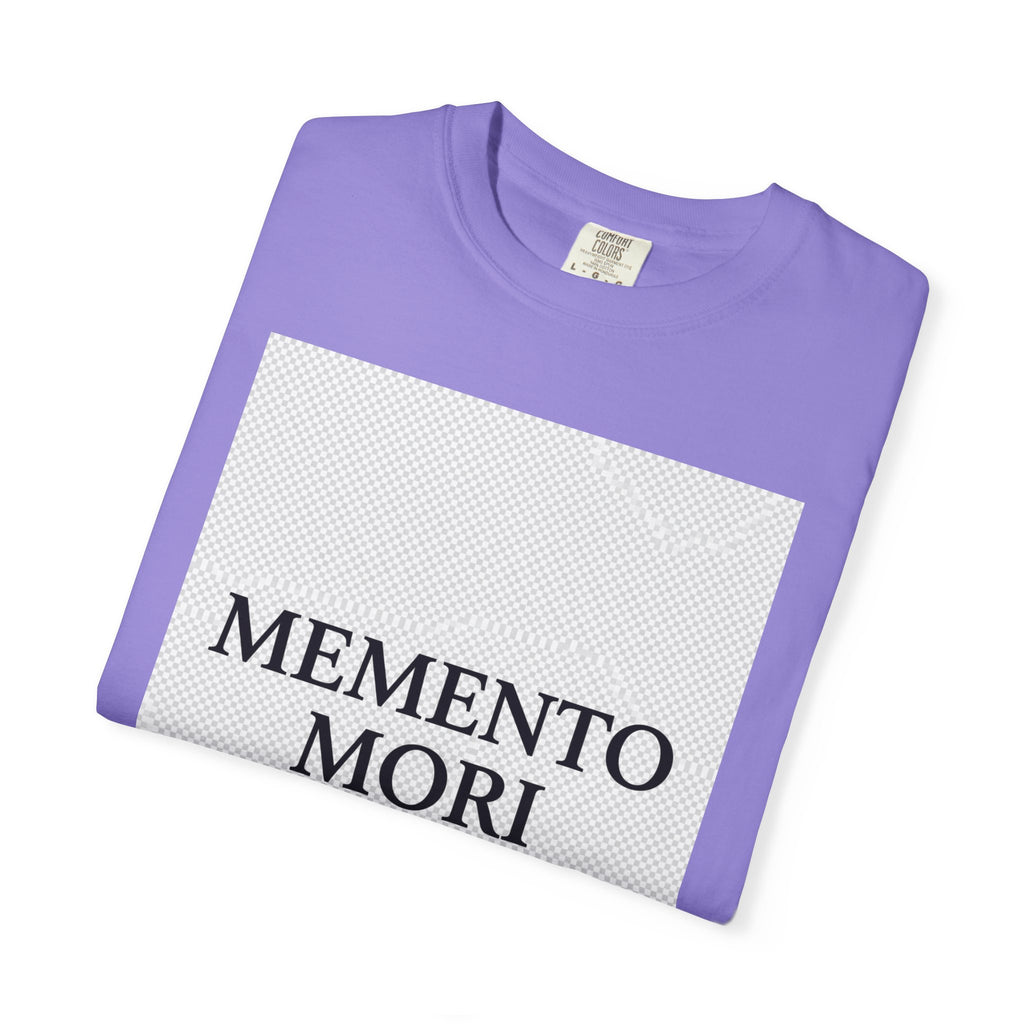 Memento Mori T-Shirt — Minimalist Hourglass Graphic Tee