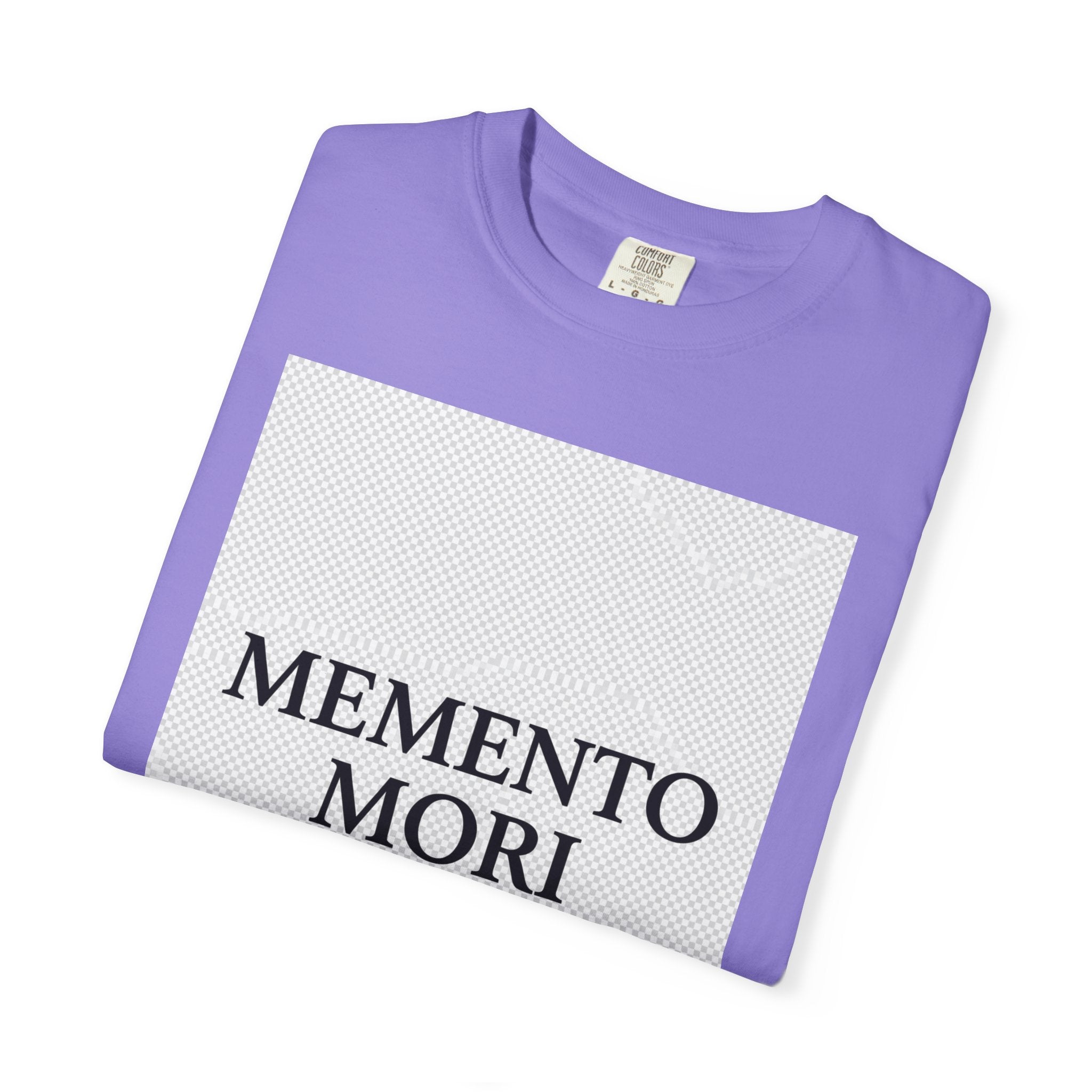 Memento Mori T-Shirt — Minimalist Hourglass Graphic Tee