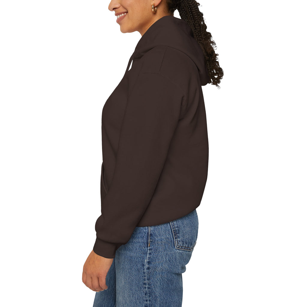 View From Above Hoodie - Minimal Text Graphic Pullover