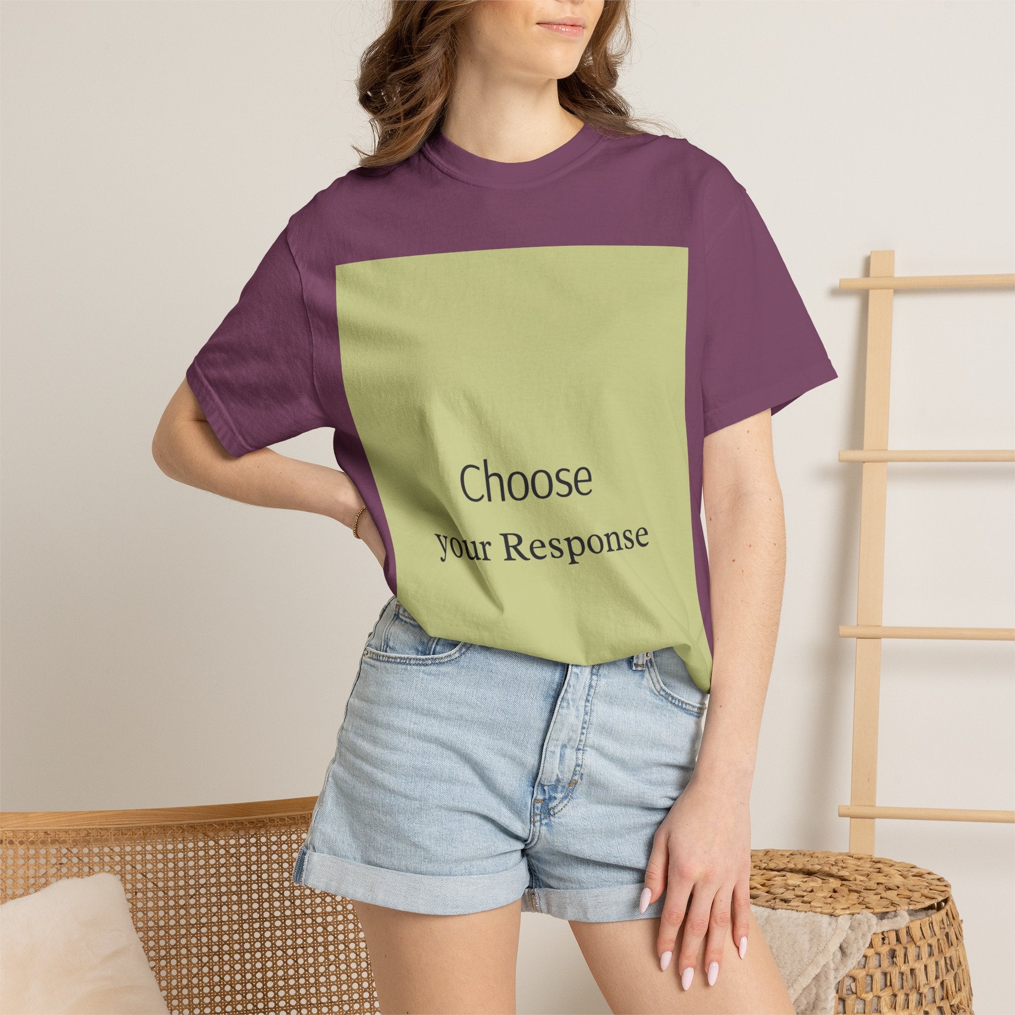 Choose Your Response T-Shirt — Motivational Minimalist Tee