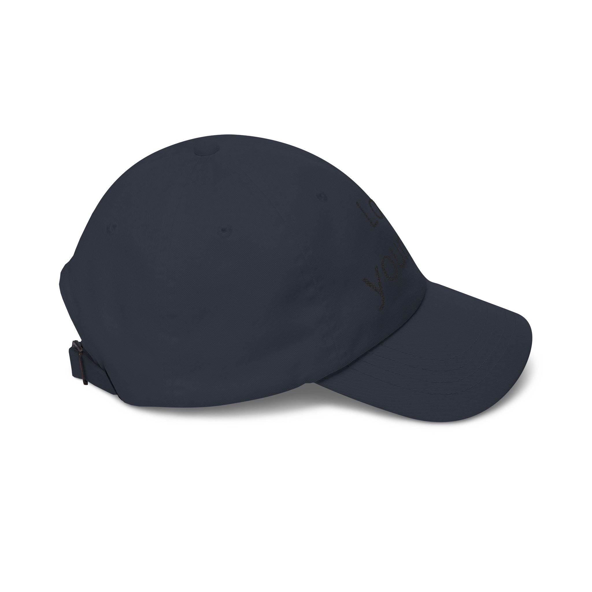 Love Your Fate Dad Cap – Minimal Embroidered White Baseball Hat