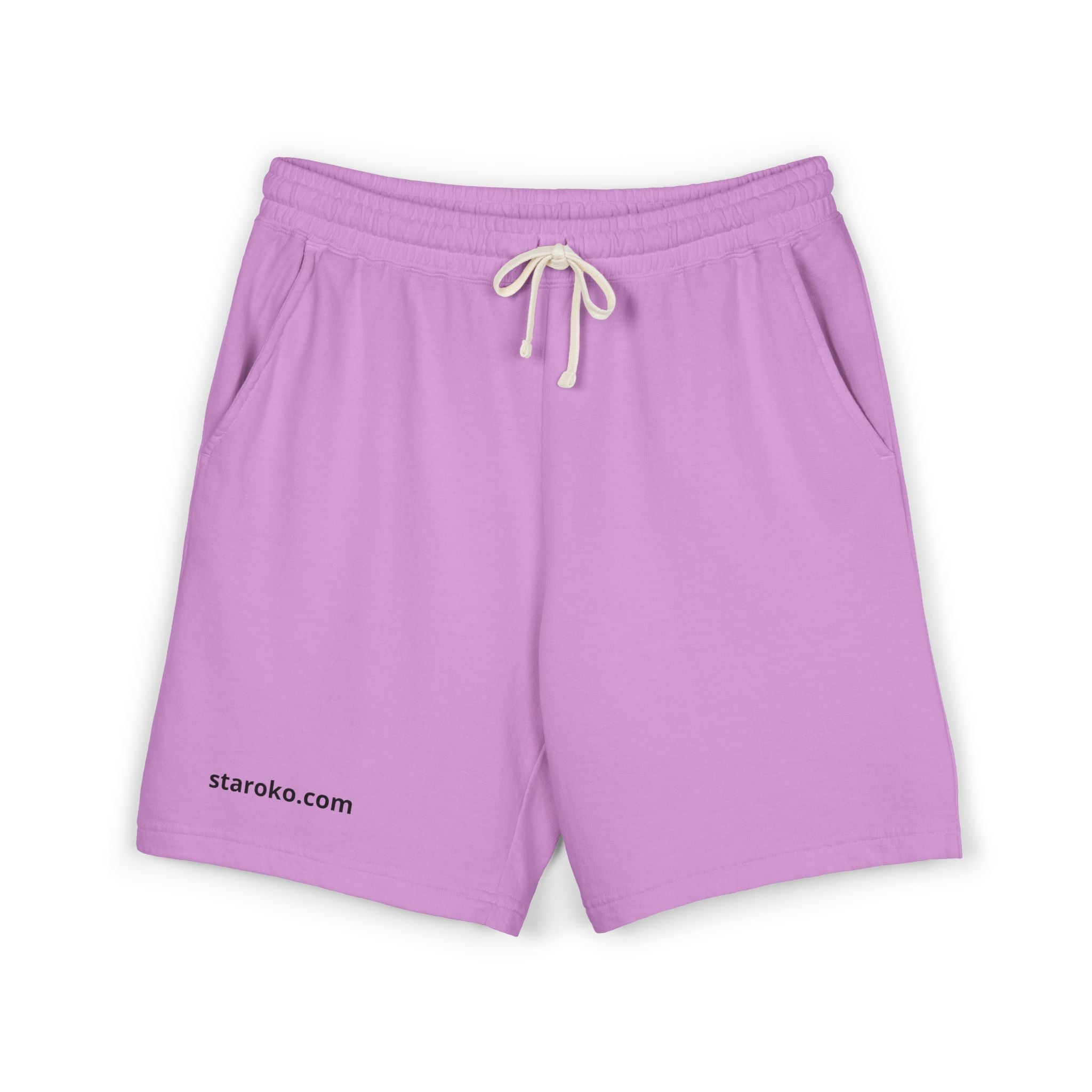 Lightweight Fleece Sweat Shorts — Garment-Dyed Casual Lounge Shorts