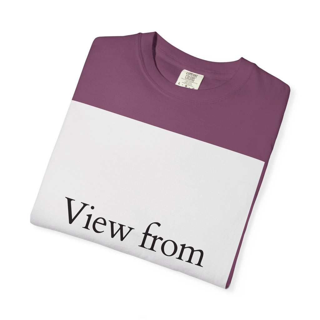 View From Above T-Shirt — Minimal Typography Graphic Tee