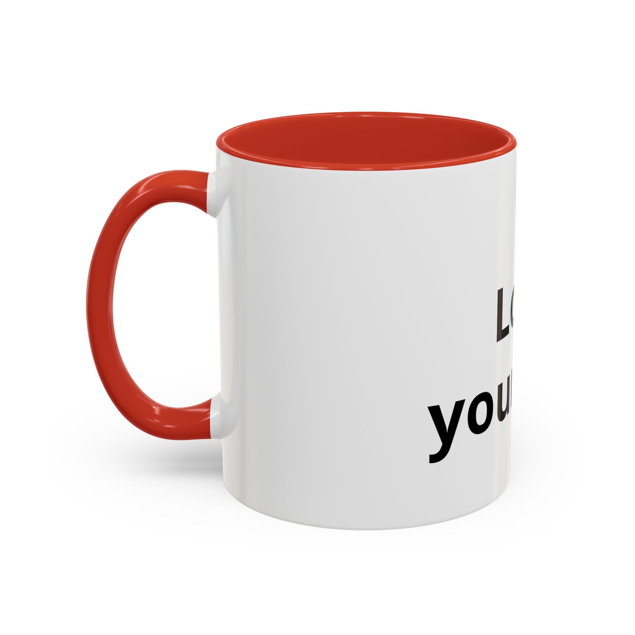 Accent Coffee Mug — "Love Your Fate" Inspirational Ceramic Mug (11/15 oz)