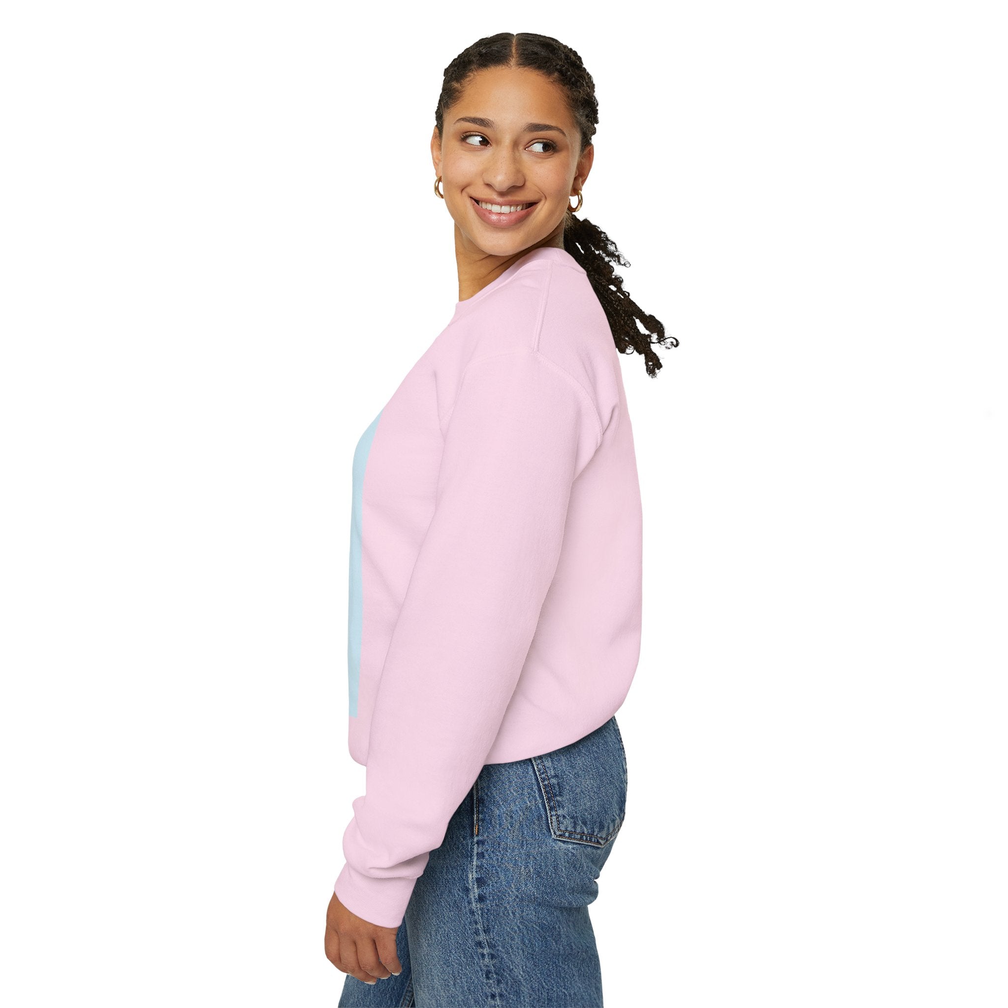 Crewneck Sweatshirt — "Virtue is Sufficient" Minimalist Inspirational Design