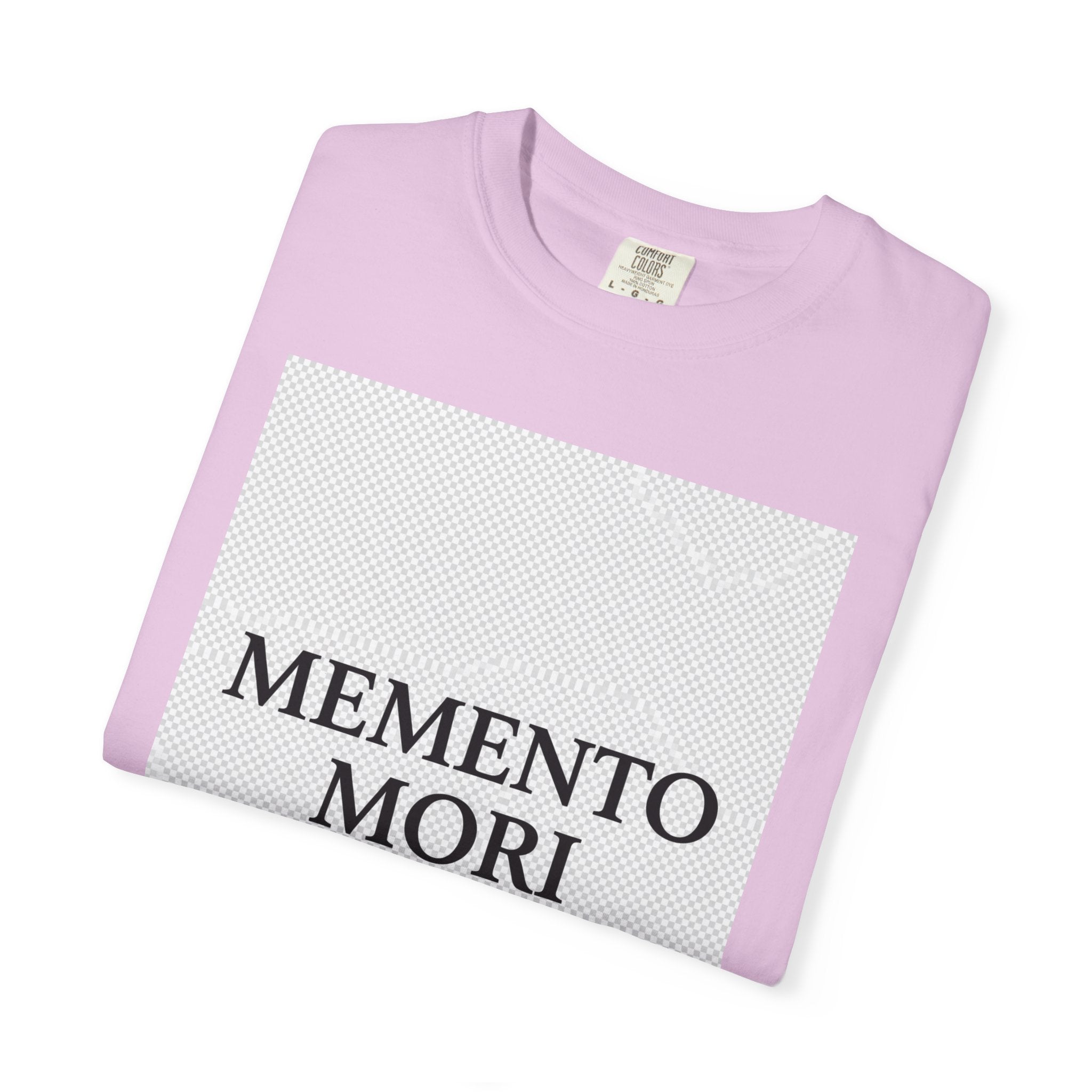 Memento Mori T-Shirt — Minimalist Hourglass Graphic Tee