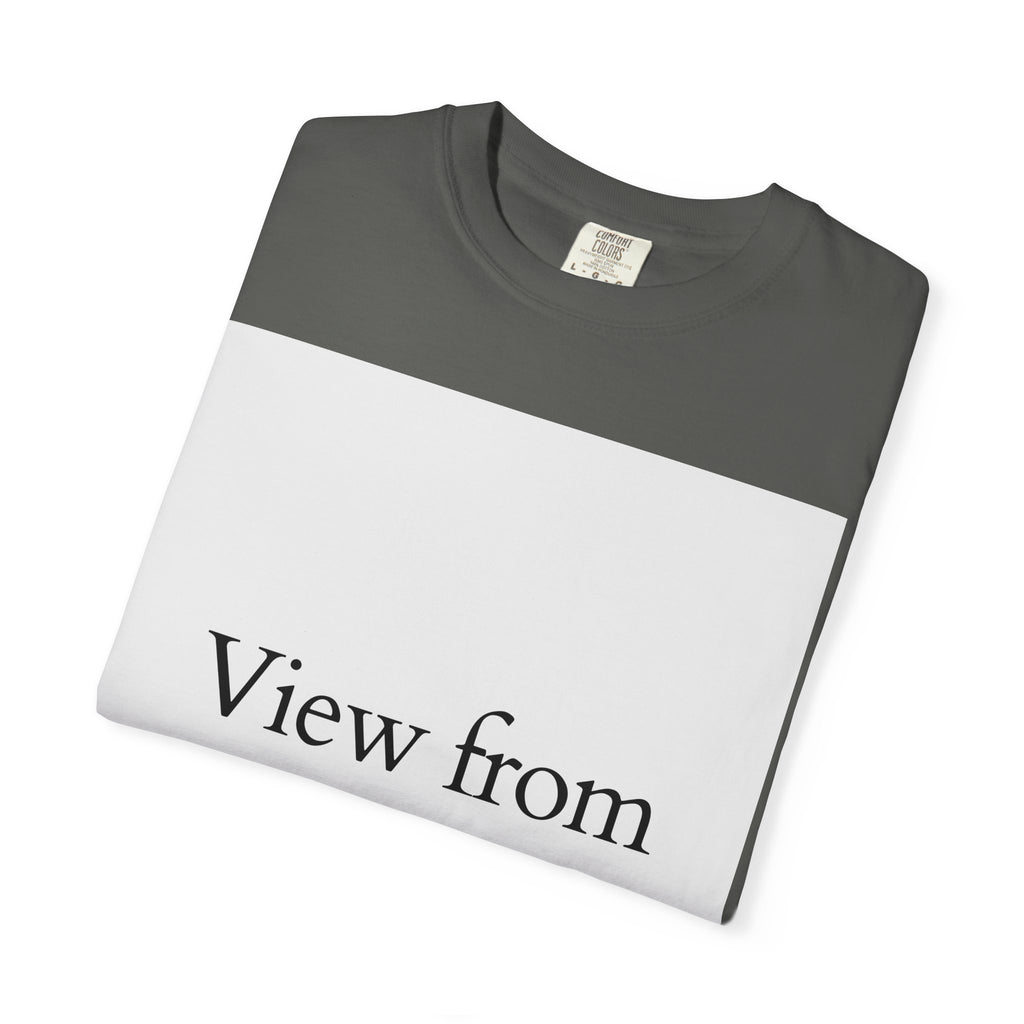 View From Above T-Shirt — Minimal Typography Graphic Tee