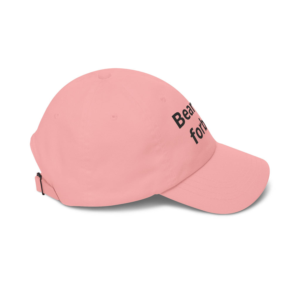 Dad Cap — "Bear and Forbear" Embroidered Cotton Hat
