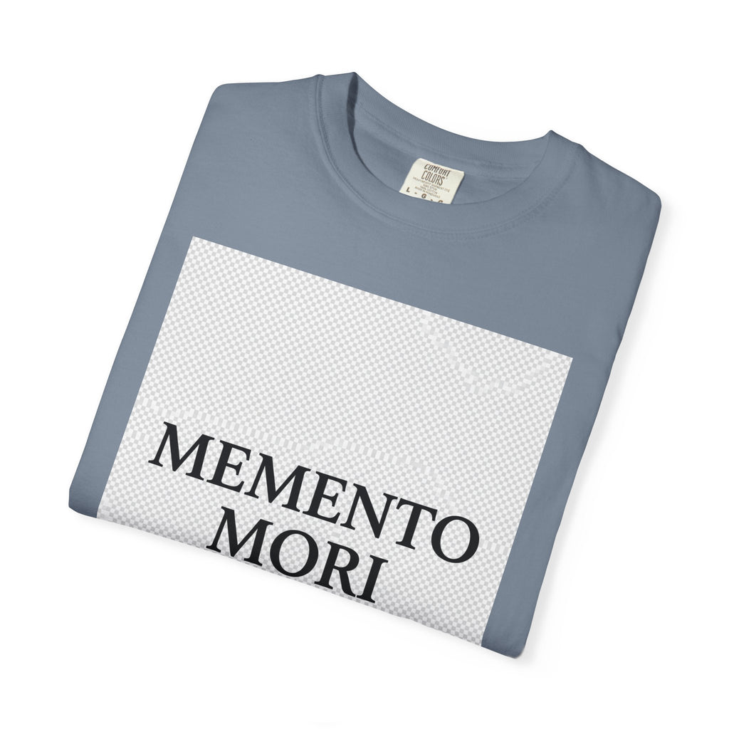 Memento Mori T-Shirt — Minimalist Hourglass Graphic Tee