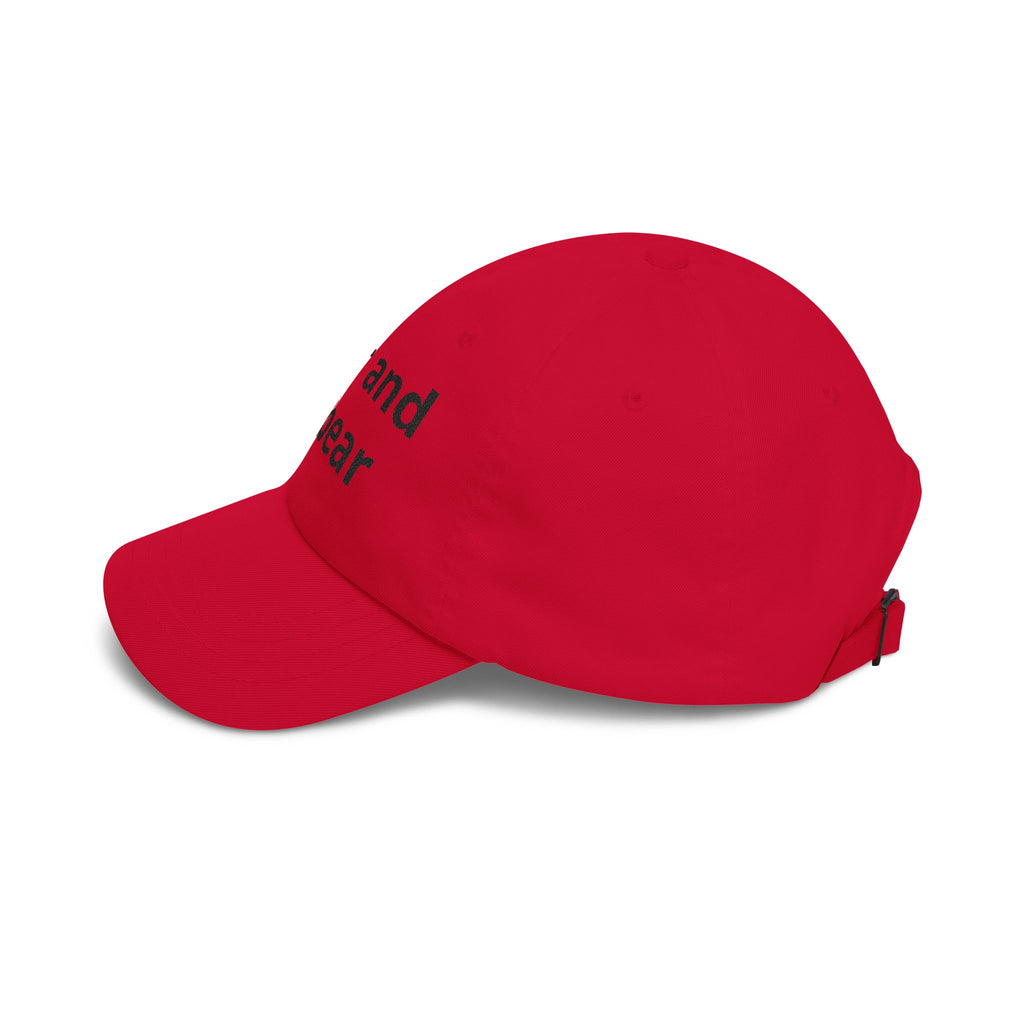 Dad Cap — "Bear and Forbear" Embroidered Cotton Hat