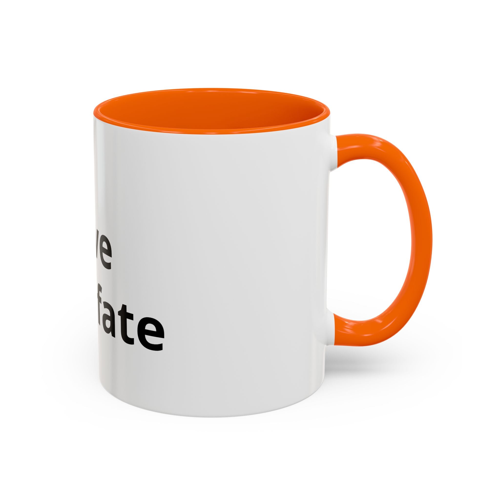 Accent Coffee Mug — "Love Your Fate" Inspirational Ceramic Mug (11/15 oz)