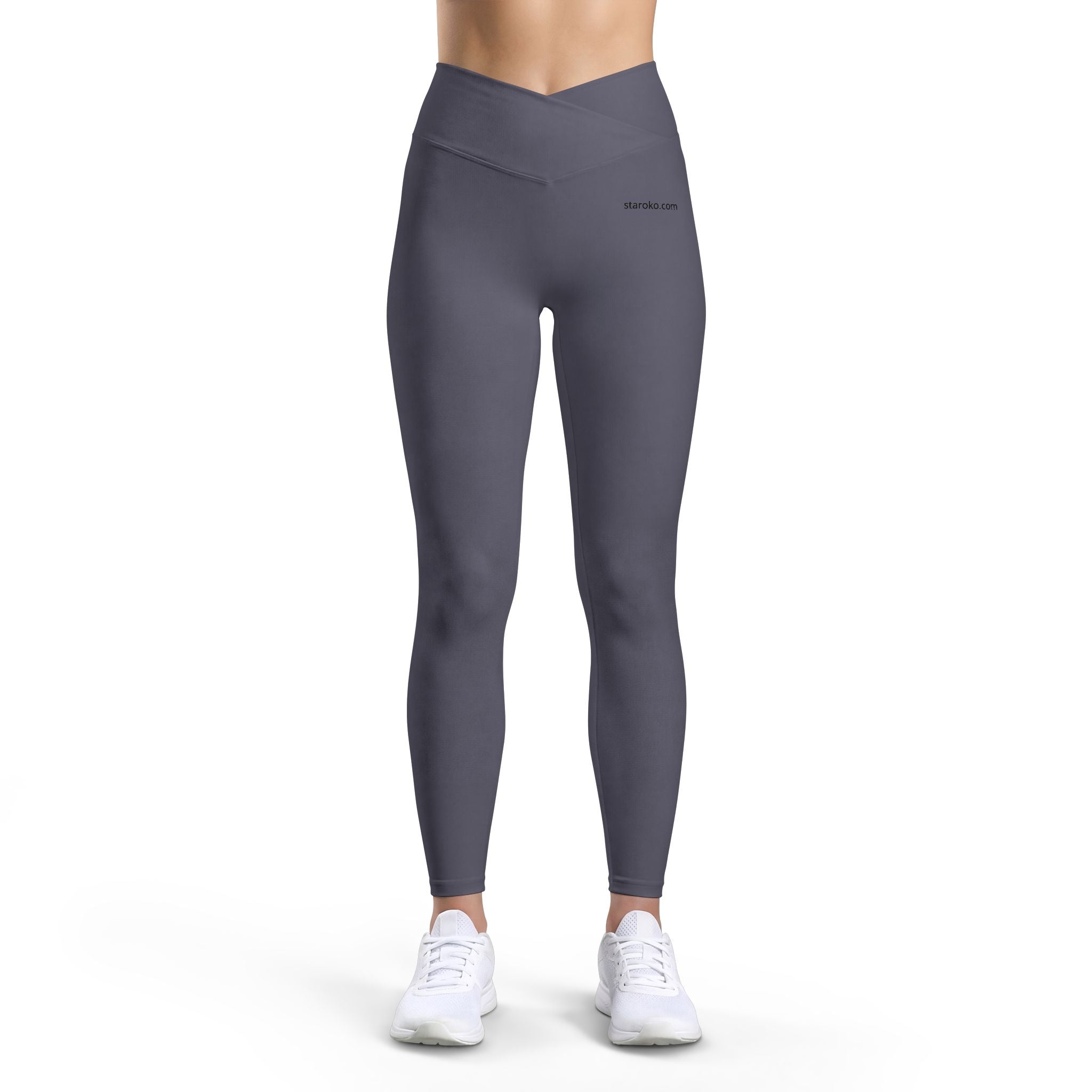 Women’s Luxe Leggings — High-Waist V-Cut Black Activewear Leggings