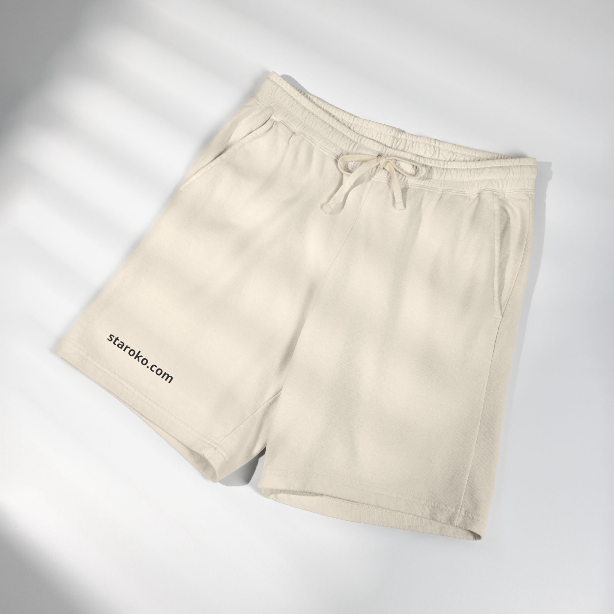 Lightweight Fleece Sweat Shorts — Garment-Dyed Casual Lounge Shorts