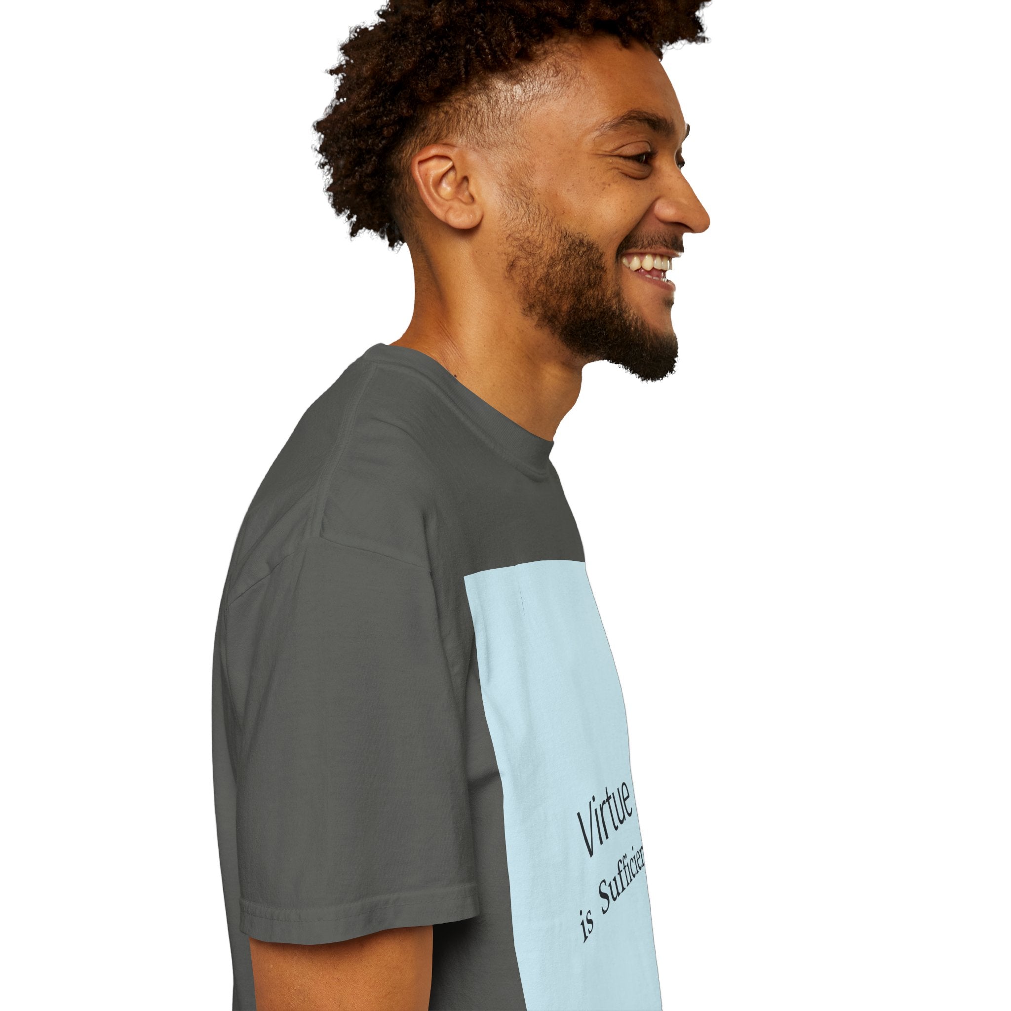 T-Shirt — "Virtue is Sufficient" Minimalist Inspirational Tee