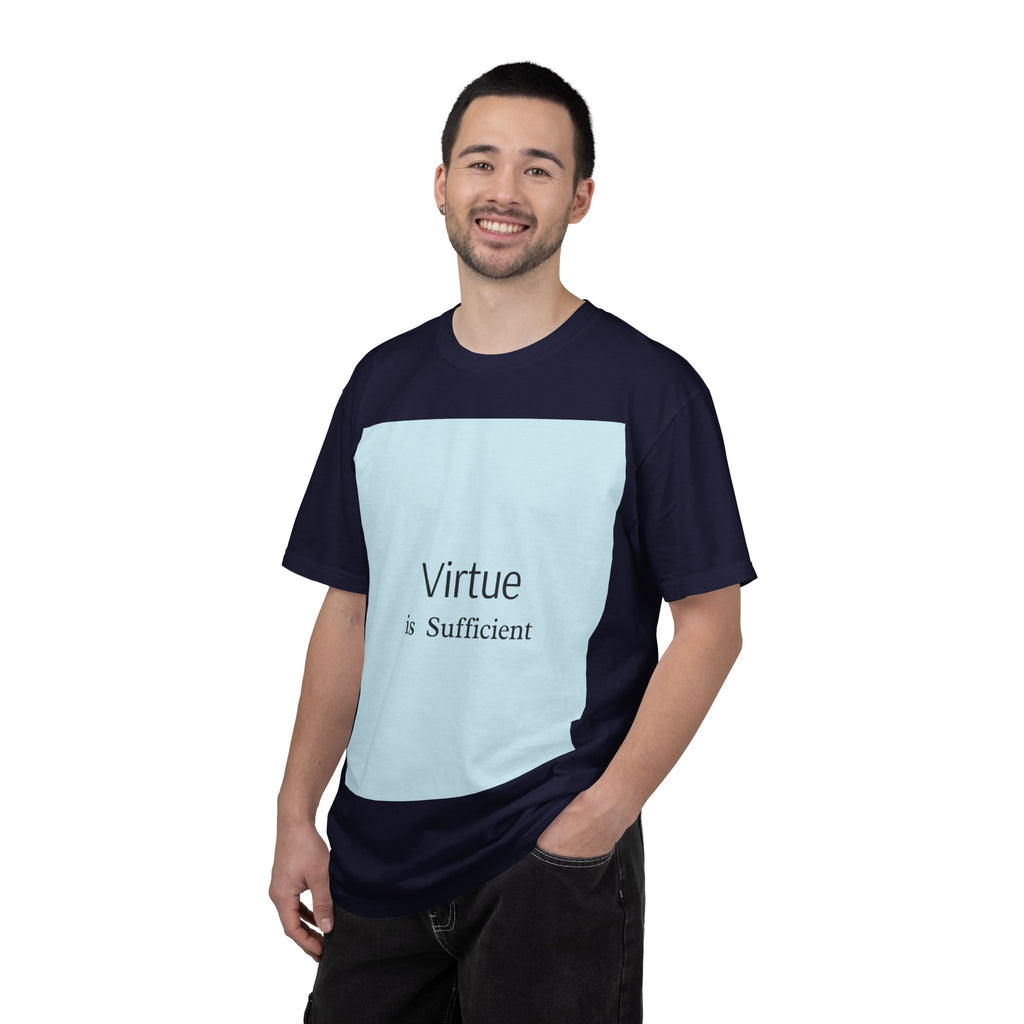 T-Shirt — "Virtue is Sufficient" Minimalist Inspirational Tee