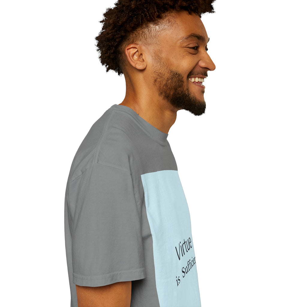 T-Shirt — "Virtue is Sufficient" Minimalist Inspirational Tee