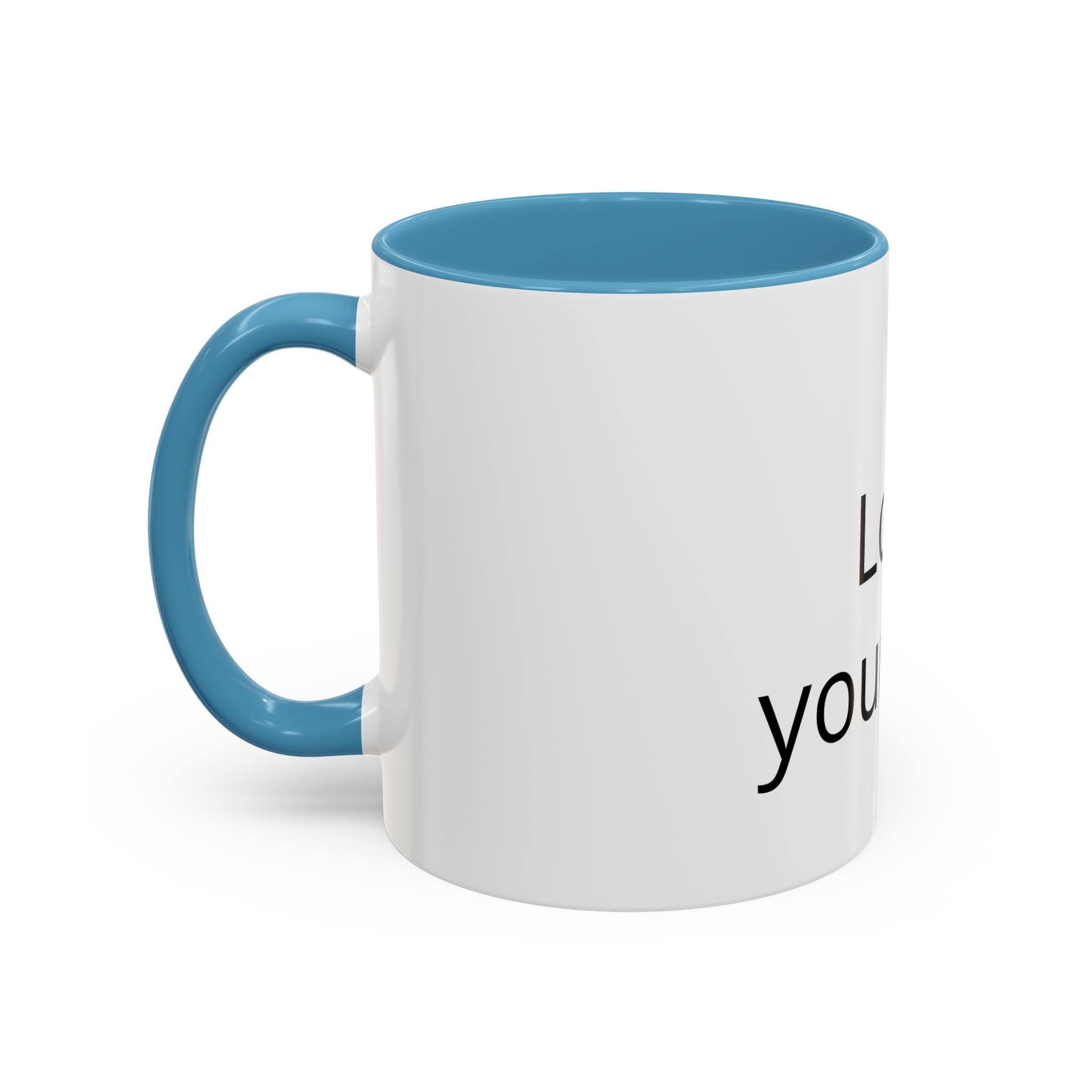 Accent Coffee Mug — "Love Your Fate" Inspirational Ceramic Mug (11/15 oz)
