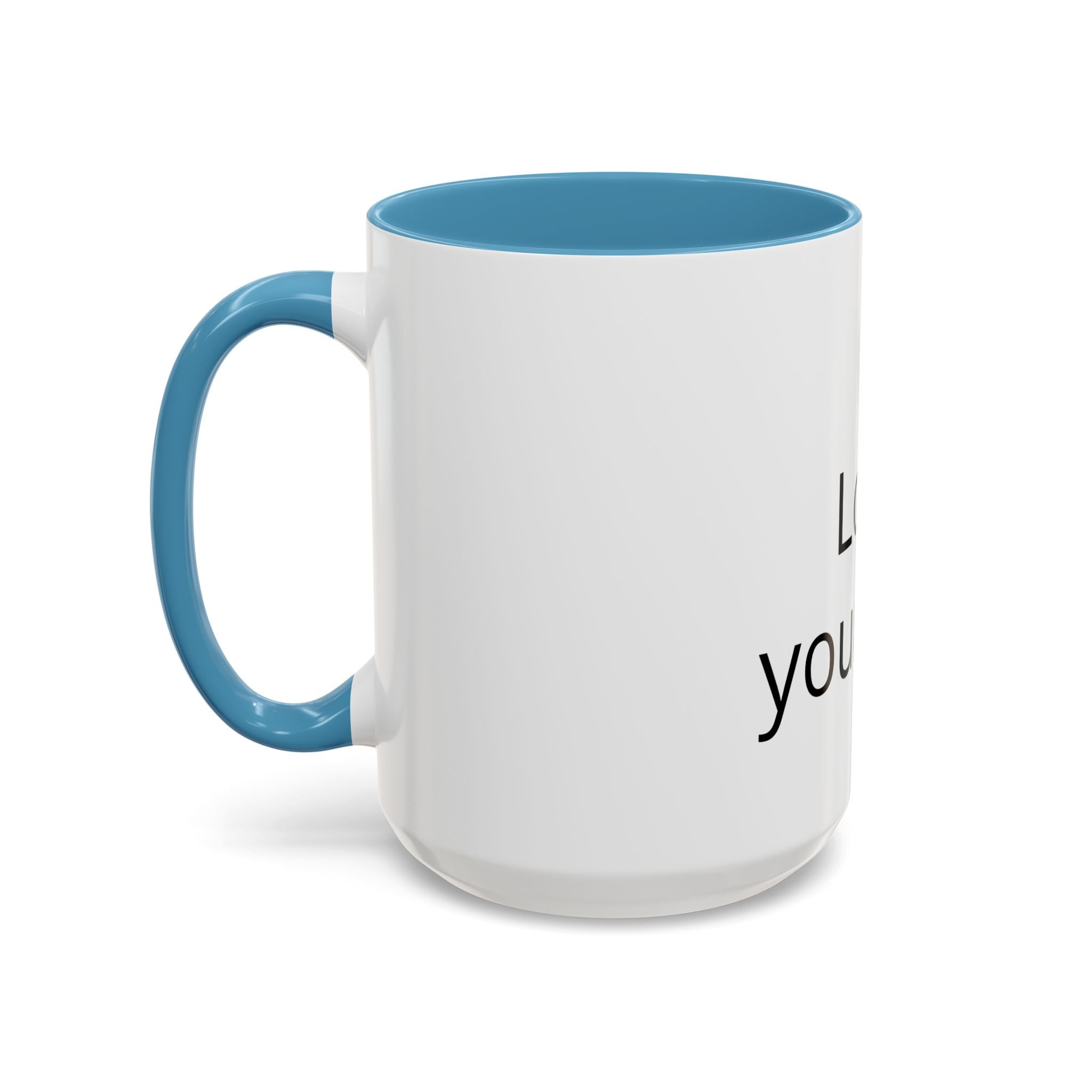Accent Coffee Mug — "Love Your Fate" Inspirational Ceramic Mug (11/15 oz)