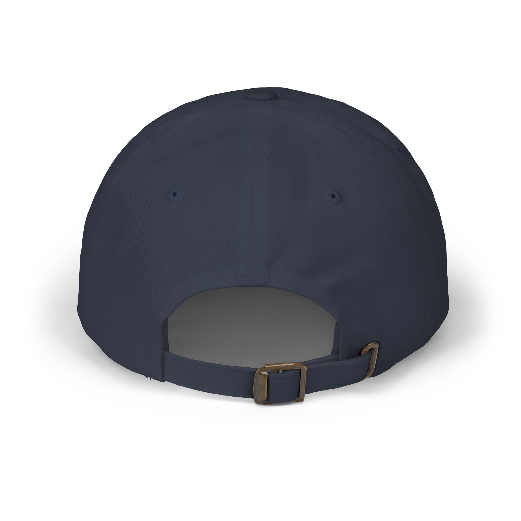 Memento Mori Dad Cap — Minimalist White Embroidered Baseball Hat