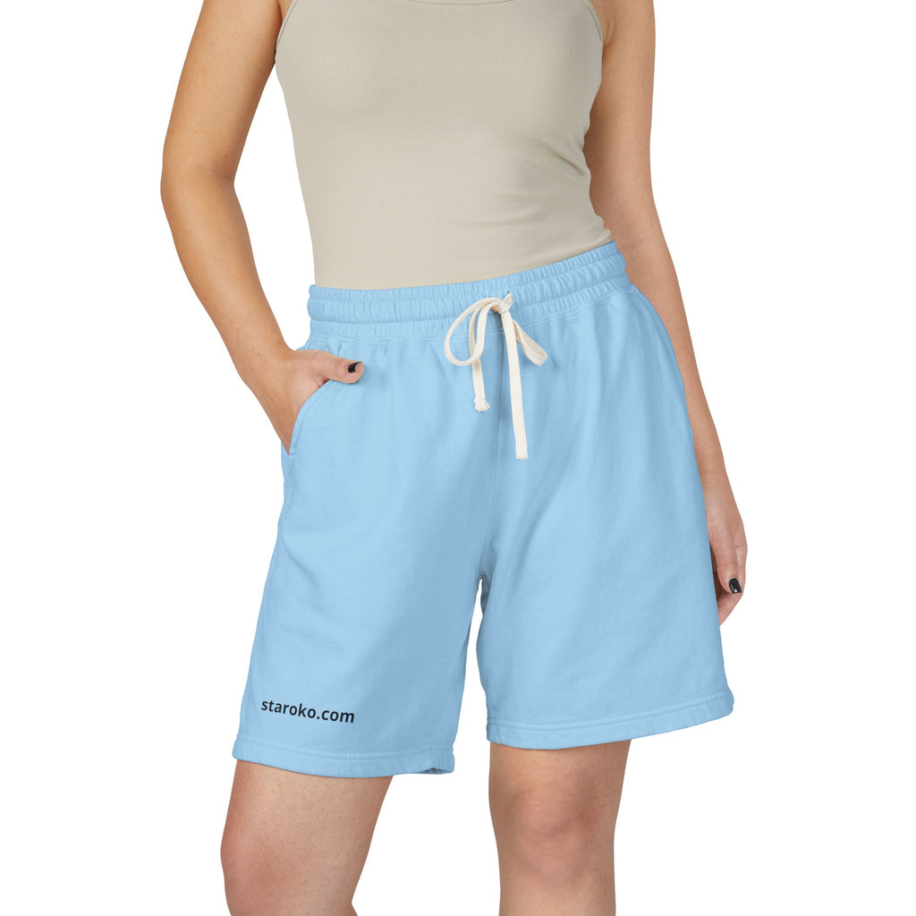 Lightweight Fleece Sweat Shorts — Garment-Dyed Casual Lounge Shorts