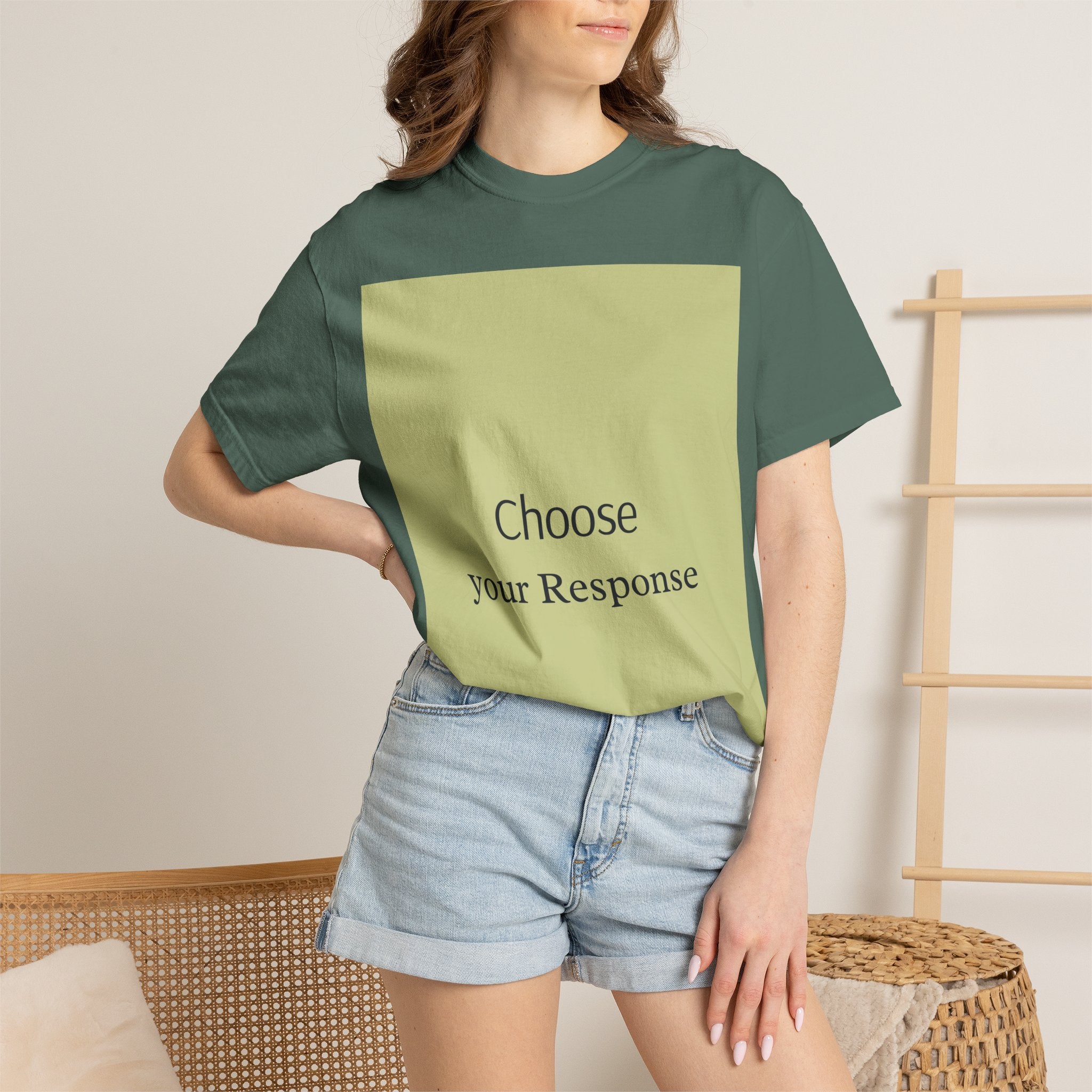 Choose Your Response T-Shirt — Motivational Minimalist Tee
