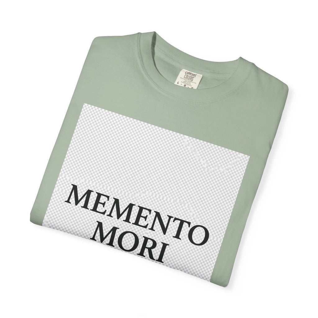 Memento Mori T-Shirt — Minimalist Hourglass Graphic Tee