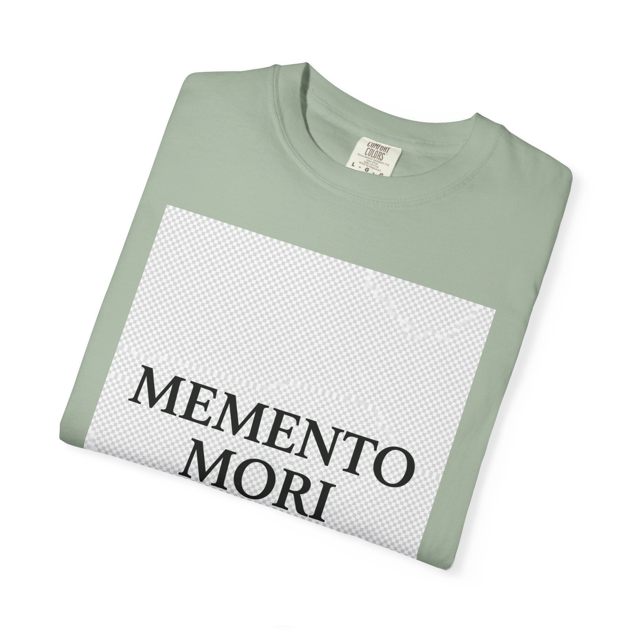 Memento Mori T-Shirt — Minimalist Hourglass Graphic Tee