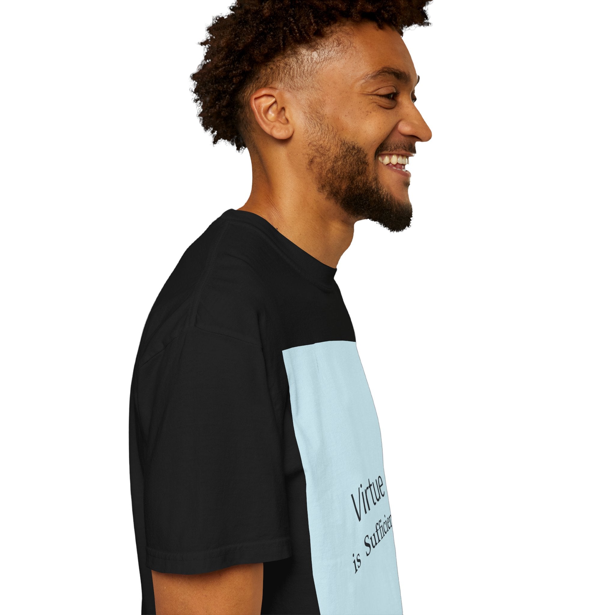 T-Shirt — "Virtue is Sufficient" Minimalist Inspirational Tee