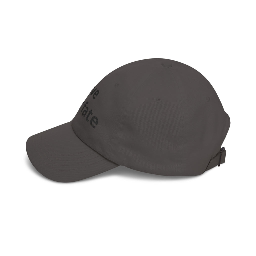 Love Your Fate Dad Cap – Minimal Embroidered White Baseball Hat