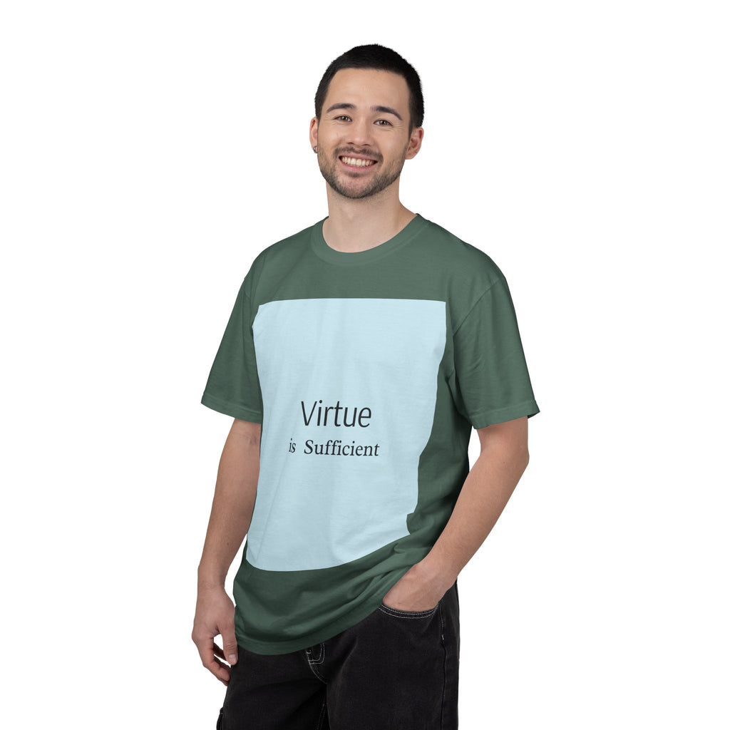 T-Shirt — "Virtue is Sufficient" Minimalist Inspirational Tee