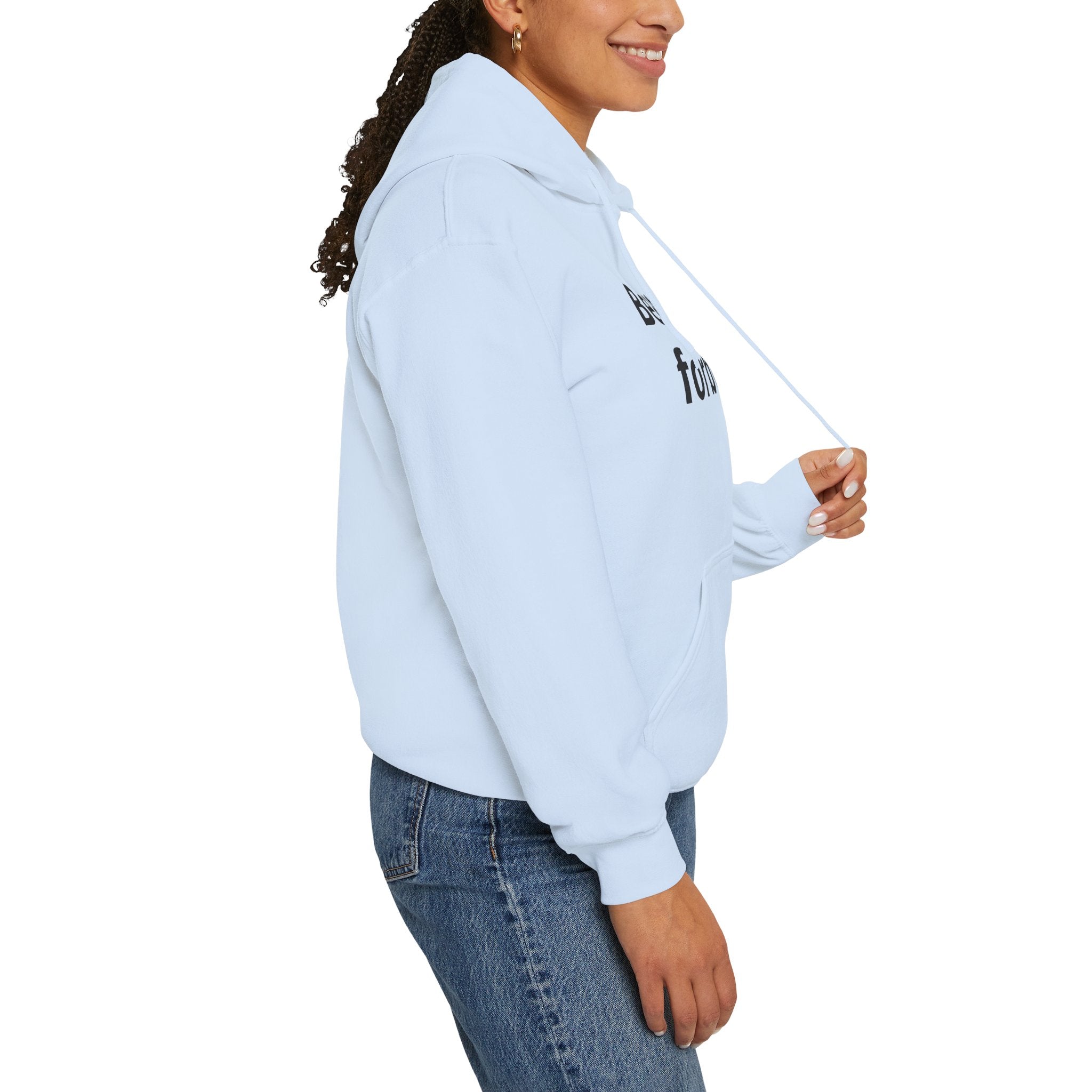 Bear and forbear Hoodie — Minimalist Typography Sweatshirt
