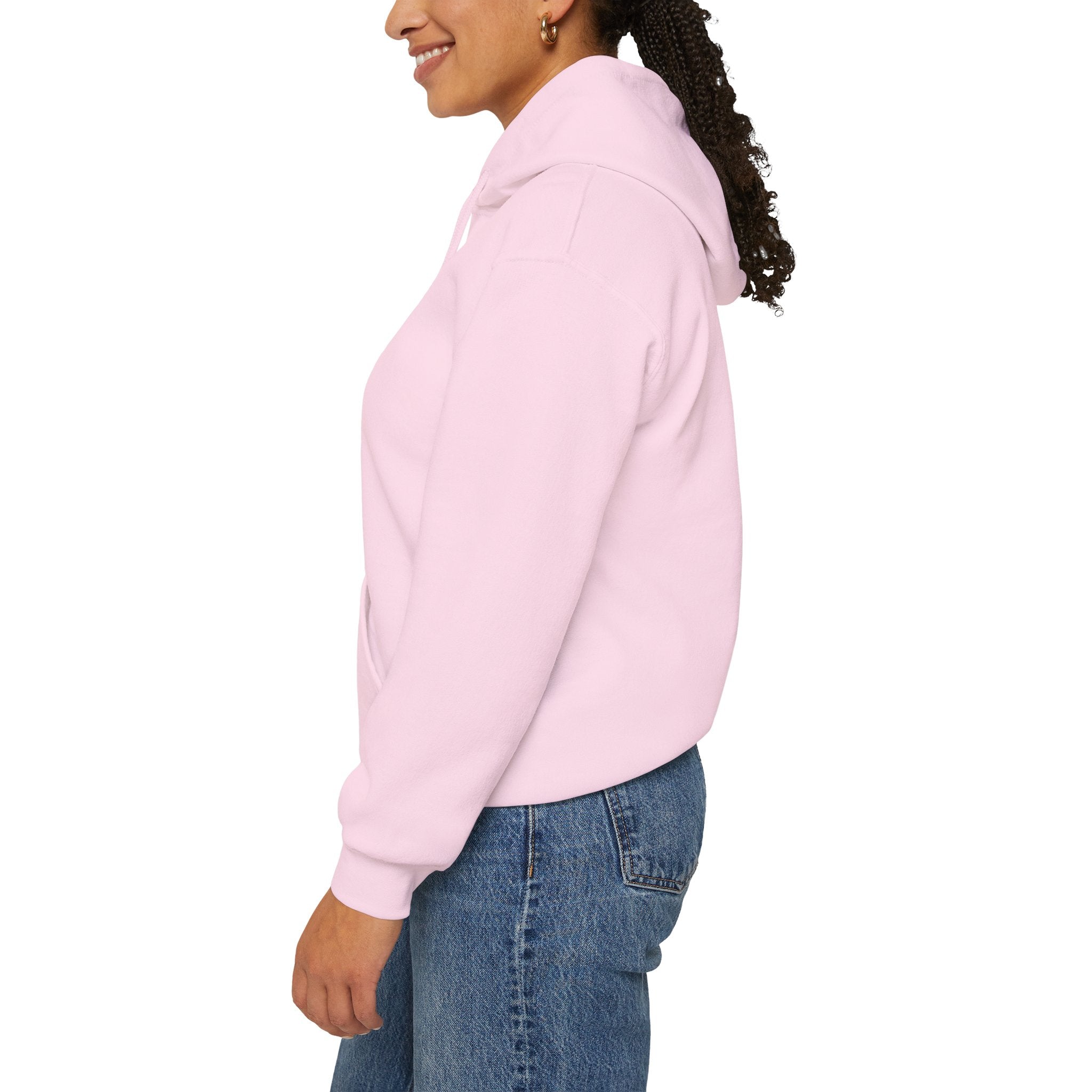 View From Above Hoodie - Minimal Text Graphic Pullover