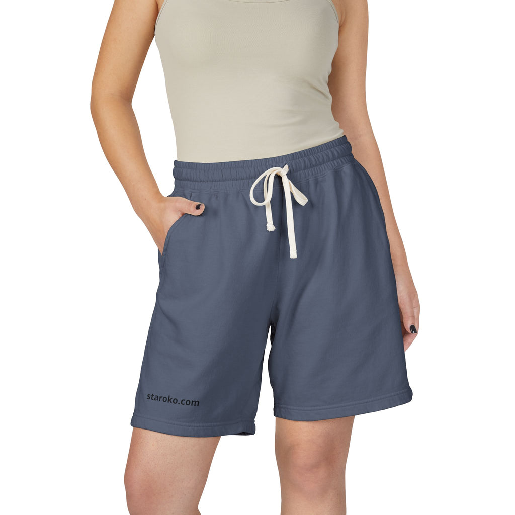 Lightweight Fleece Sweat Shorts — Garment-Dyed Casual Lounge Shorts