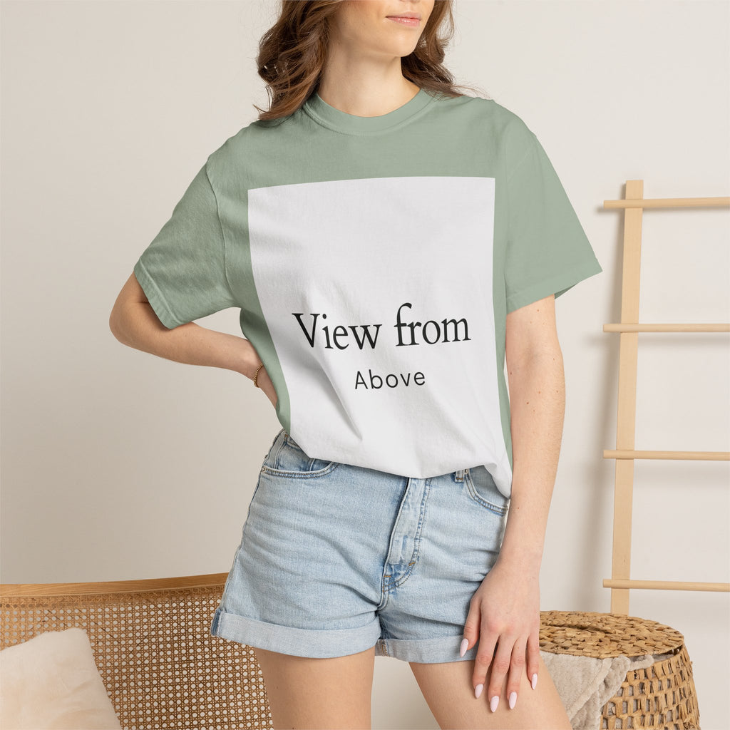 View From Above T-Shirt — Minimal Typography Graphic Tee
