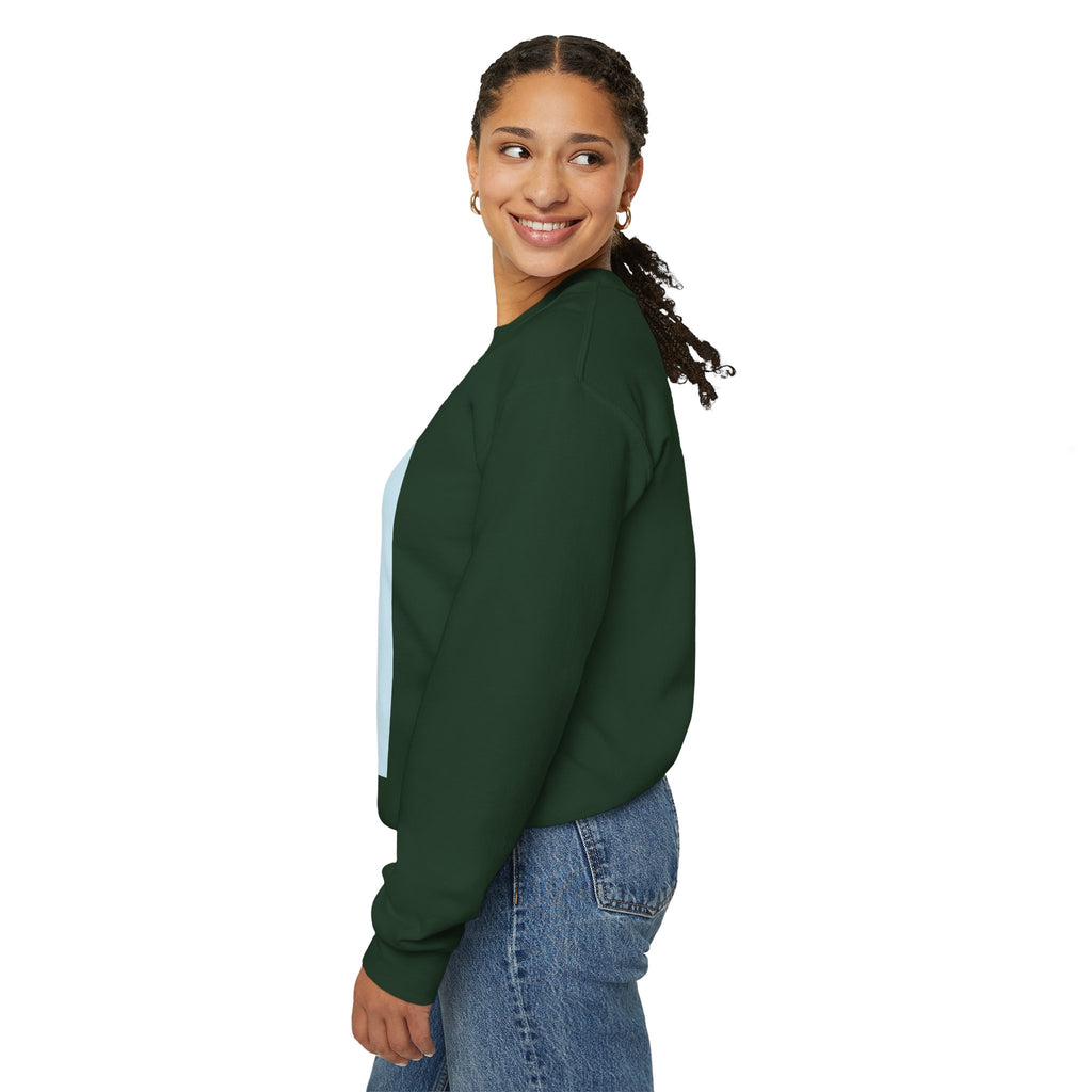 Crewneck Sweatshirt — "Virtue is Sufficient" Minimalist Inspirational Design