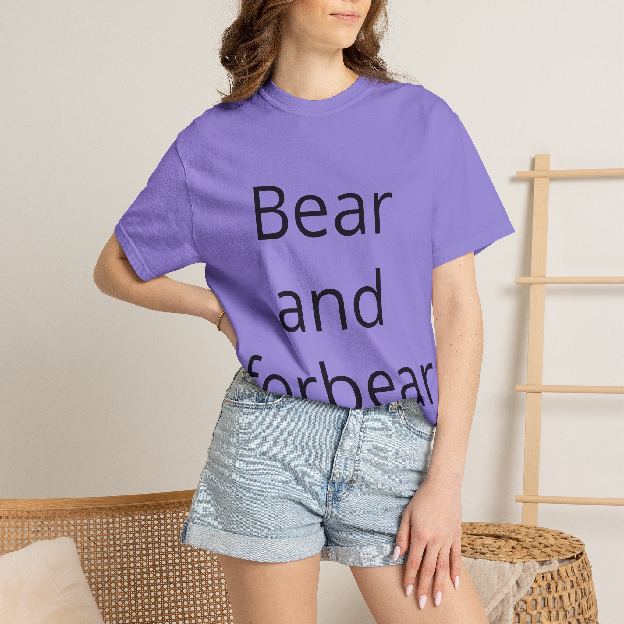 Bear and Forbear T-Shirt — Funny Wordplay Tee