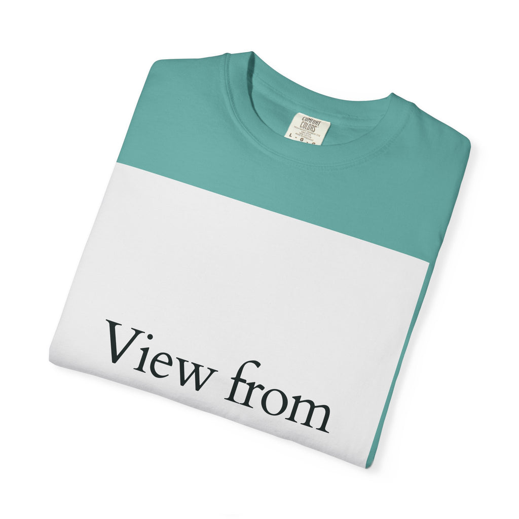 View From Above T-Shirt — Minimal Typography Graphic Tee