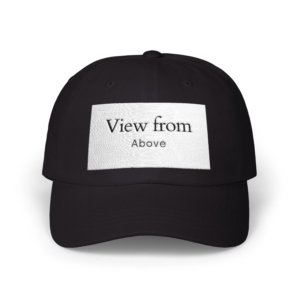 Dad Cap — "View From Above" Minimal Patch Baseball Hat