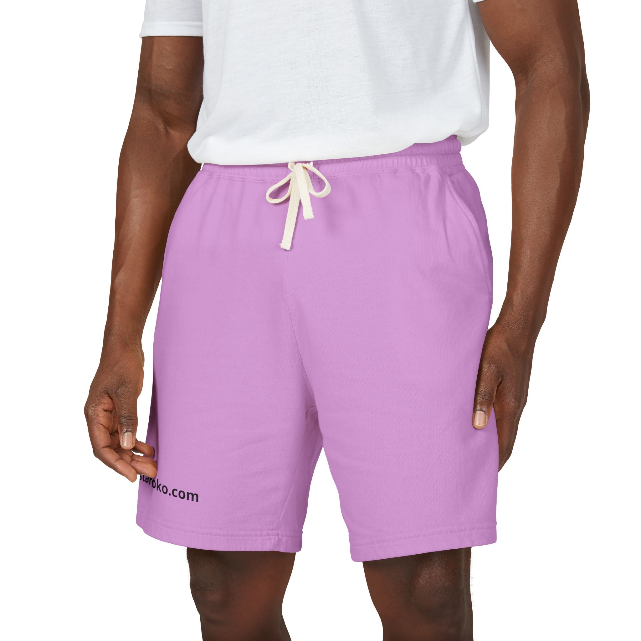 Lightweight Fleece Sweat Shorts — Garment-Dyed Casual Lounge Shorts